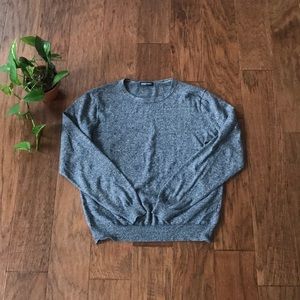Heathered grey American Apparel knit